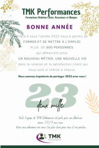 TMK Performances vous souhaite une belle et heureuse année 2023 !